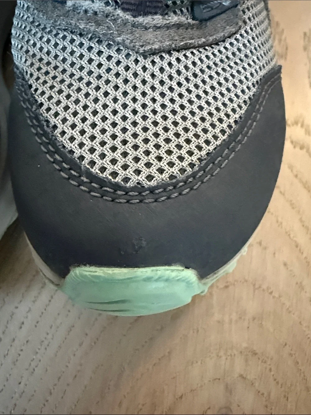 The North Face Kids Grey and Teal Lace-Lock Trail Sneakers